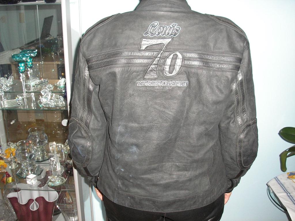 zwart leren motorjas, Motoren, Kleding | Motorkleding, Ophalen, Jas | leer, Louis, Nieuw zonder kaartje