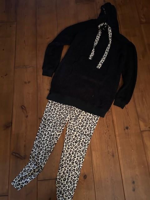NIEUW! Huispak Patty Brard broek+vest+tshirt zwart panter XL, Zwart, Maat 42/44 (L), Nieuw, Ophalen of Verzenden