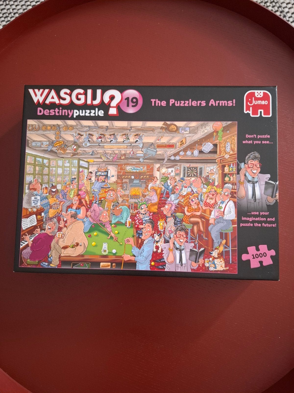 WASGIJ? 19 The Puzzlers Arms! Destinypuzzle 1000 stukjes, Ophalen of Verzenden, 500 t/m 1500 stukjes, Zo goed als nieuw, Legpuzzel