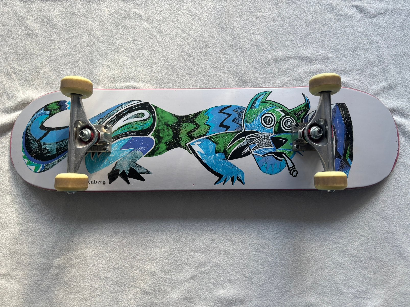 Skateboard Oskar Rozenberg, Sport en Fitness, Ophalen, Gebruikt, Skateboard