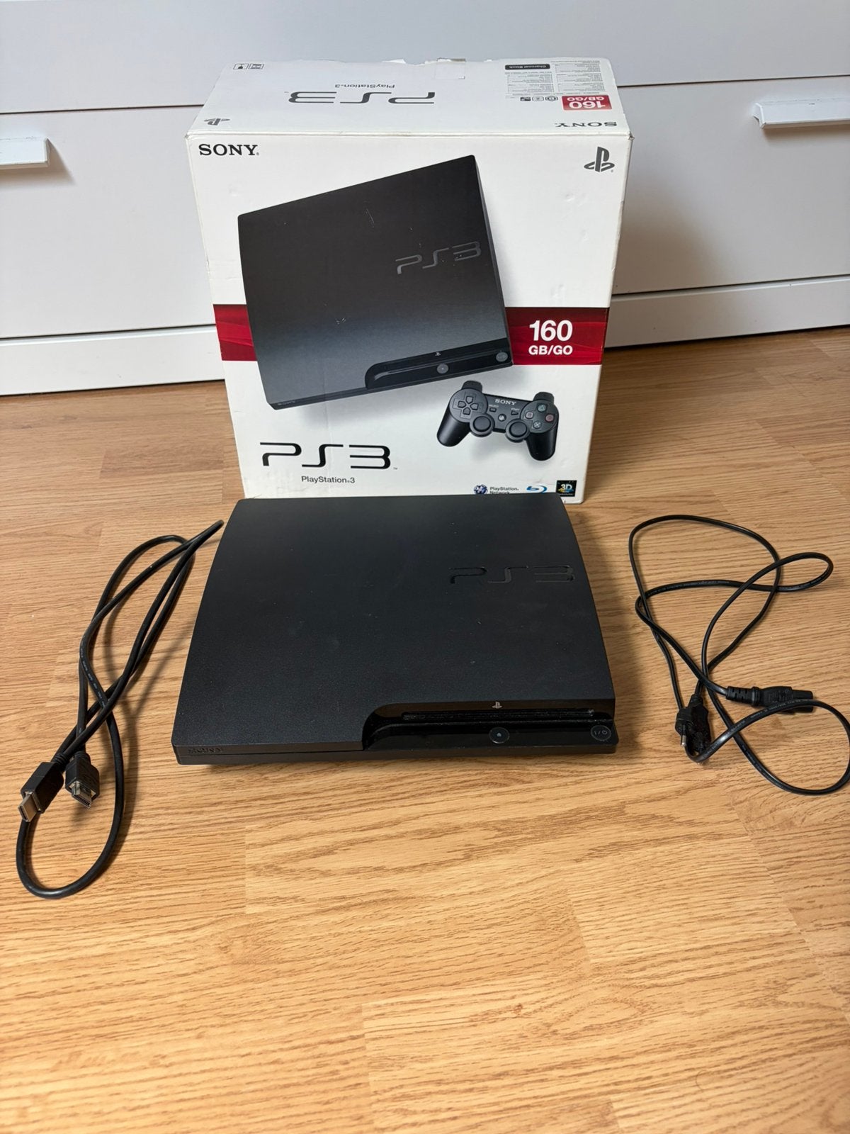 Playstation 3, Ophalen, Zo goed als nieuw, 160 GB, Met 3 controllers of meer