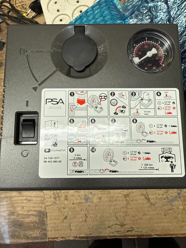 PSA Bandenreparatieset / Compressor, Ophalen of Verzenden, Nieuw