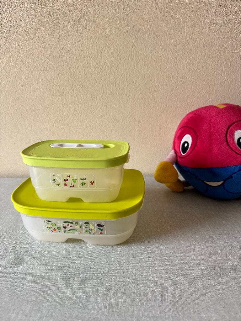 2 Z.G.A.N.Fridge smart koelkast voorraad bakken TUPPERWARE, Bewaardoos, Ophalen of Verzenden, Zo goed als nieuw, Met deksel