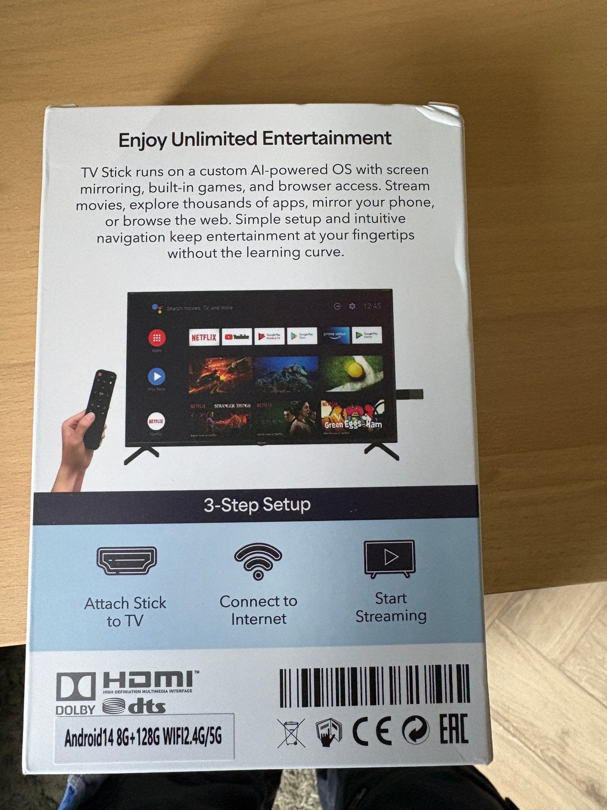 Android TV Stick 4K Full HD met Chromecast en Google Assista, Ophalen of Verzenden, Nieuw, HDMI, Minder dan 500 GB