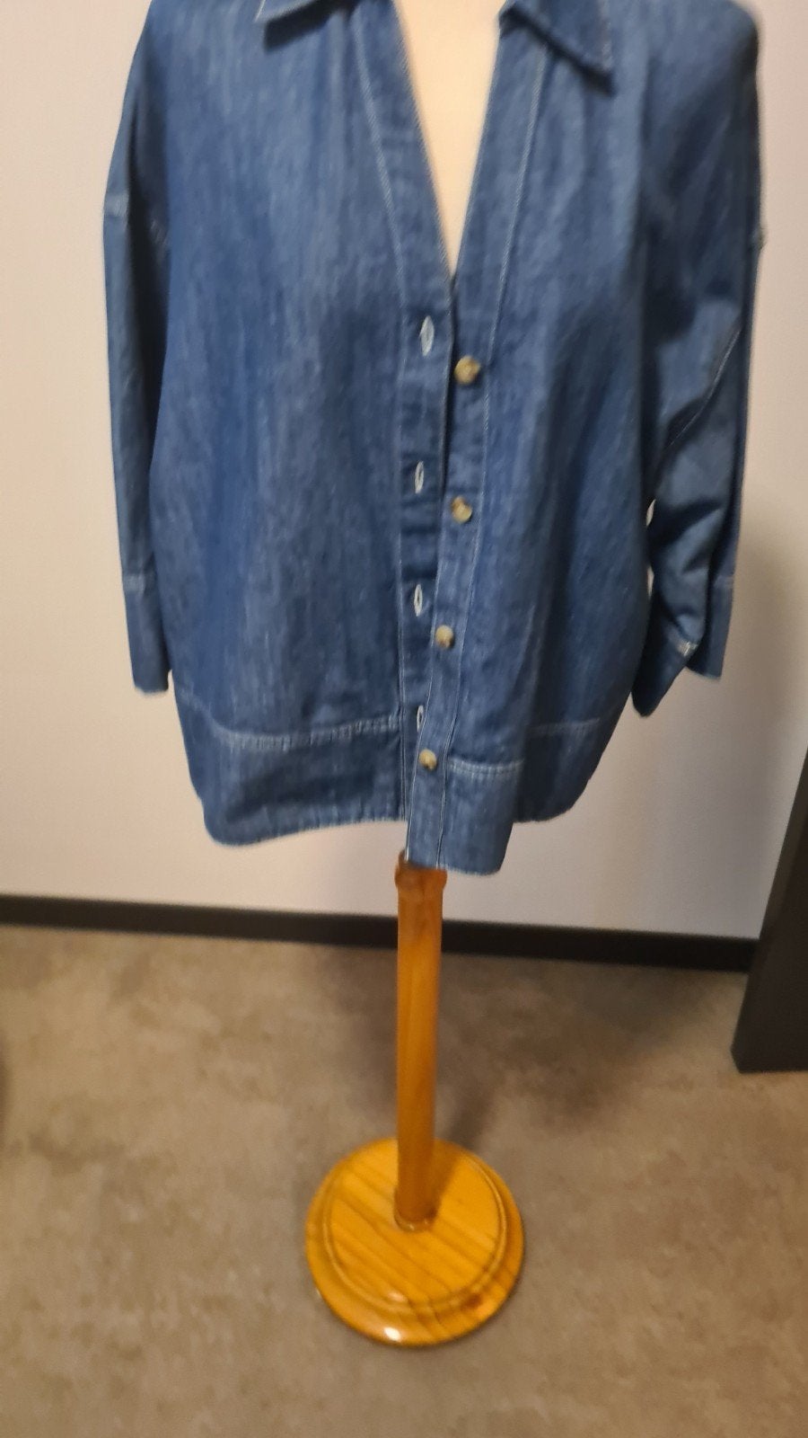 leuke spijkerblouse/jasje nieuw 42, Blauw, Maat 42/44 (L), Nieuw, Ophalen of Verzenden