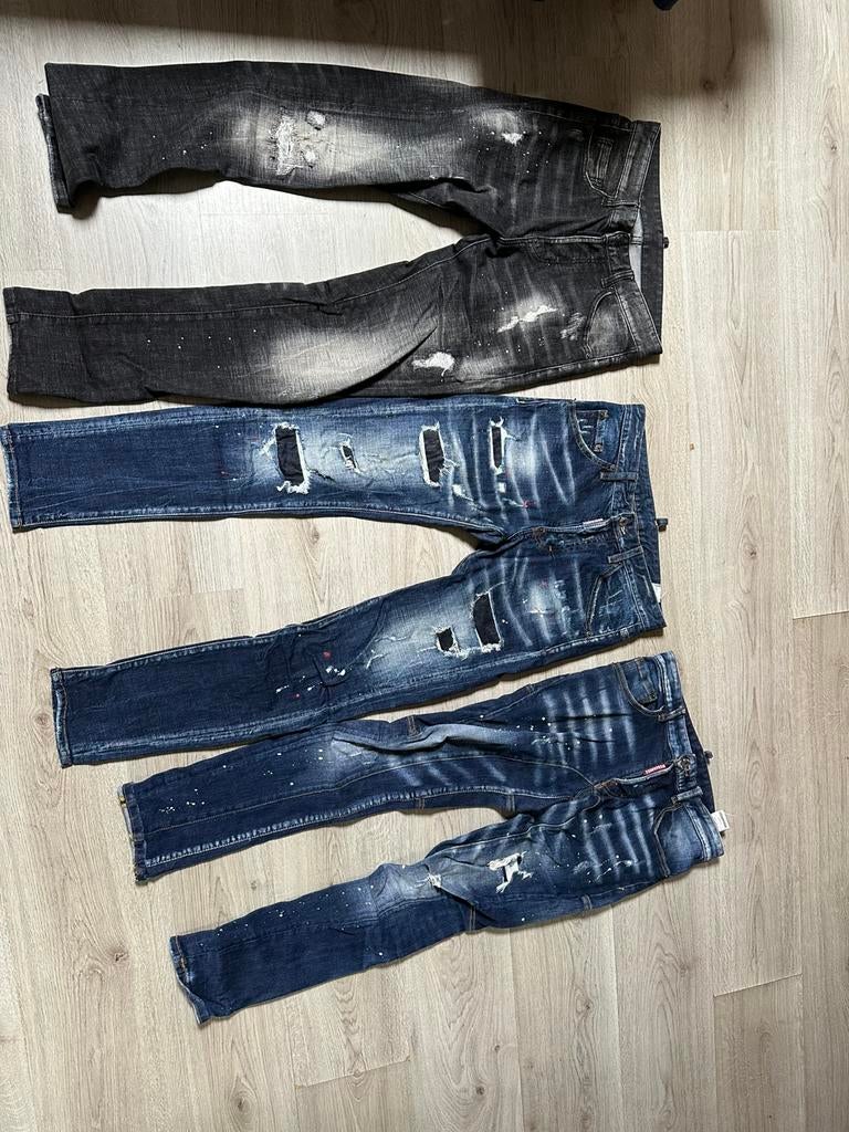 3 Dsquared jeans, Kleding | Heren, Ophalen of Verzenden, Zo goed als nieuw, Overige kleuren, W32 (confectie 46) of kleiner