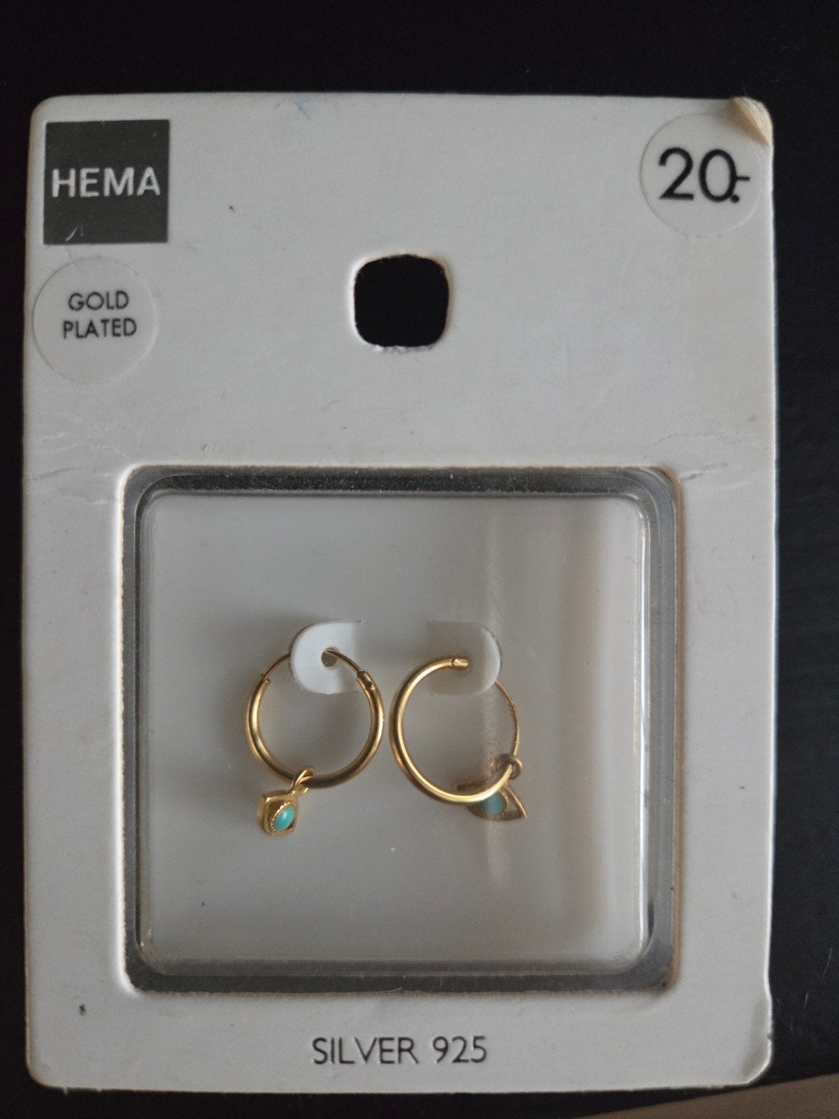 Goud vergulde oorbellen van Hema, nieuw in doosje, Overige materialen, Hangers, Nieuw, Ophalen of Verzenden