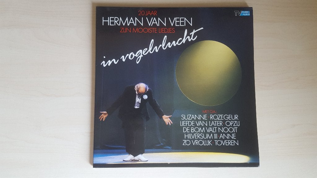 Dubbel LP Herman van Veen - In vogelvlucht, Ophalen of Verzenden, Zo goed als nieuw, Levenslied of Smartlap, 12 inch