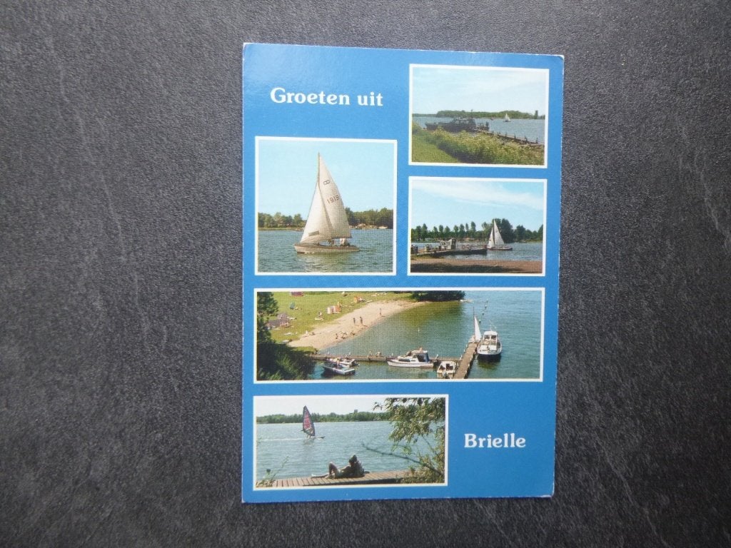 Brielle, groeten uit, Brielse Maas 1986, Verzenden, 1980 tot heden, Gelopen, Zuid-Holland