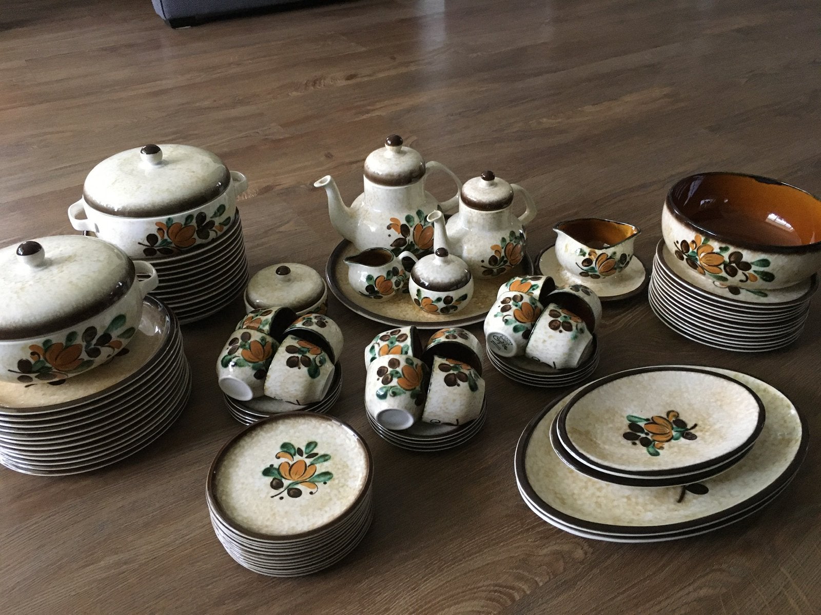 Boch Franse Bloemen servies - Compleet, Ophalen, Gebruikt, Overige stijlen, Aardewerk