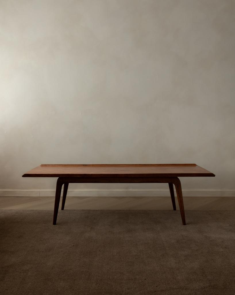 Vintage teak eiken salontafel Bovenkamp mid century modern, Antiek en Kunst, Ophalen