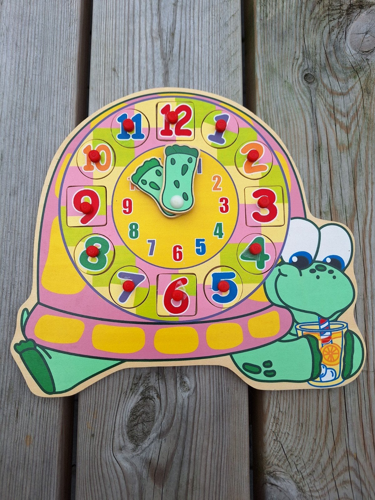 houten klok puzzel, Ophalen of Verzenden, Zo goed als nieuw