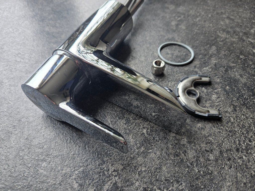 GROHE wastafelkraan met toebehoren, Ophalen of Verzenden, Gebruikt, Chroom, Kraan