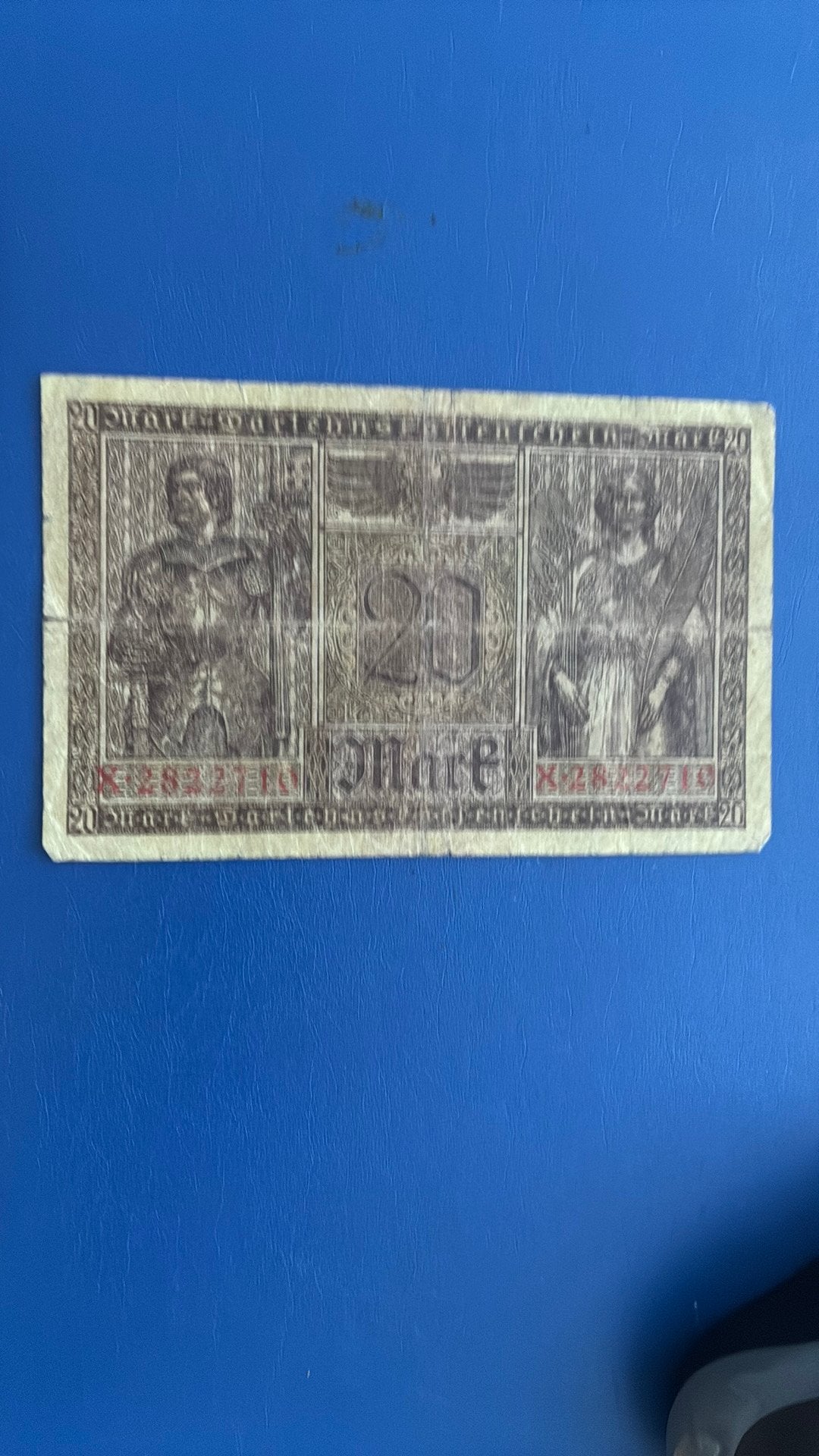 Duitsland 20 mark 1918, Postzegels en Munten, Bankbiljetten | Europa | Niet-Eurobiljetten, Ophalen of Verzenden, Duitsland