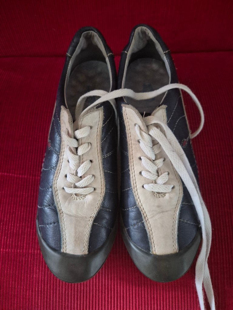 vlotte blauw-witte Wolky damesschoenen in maat 40, Wolky, Blauw, Ophalen of Verzenden, Sneakers of Gympen