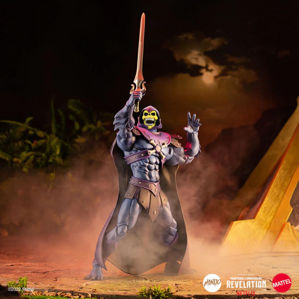 Mondo 1/6 Skeletor Revelation MOTU Masters Of The Universe, Ophalen of Verzenden