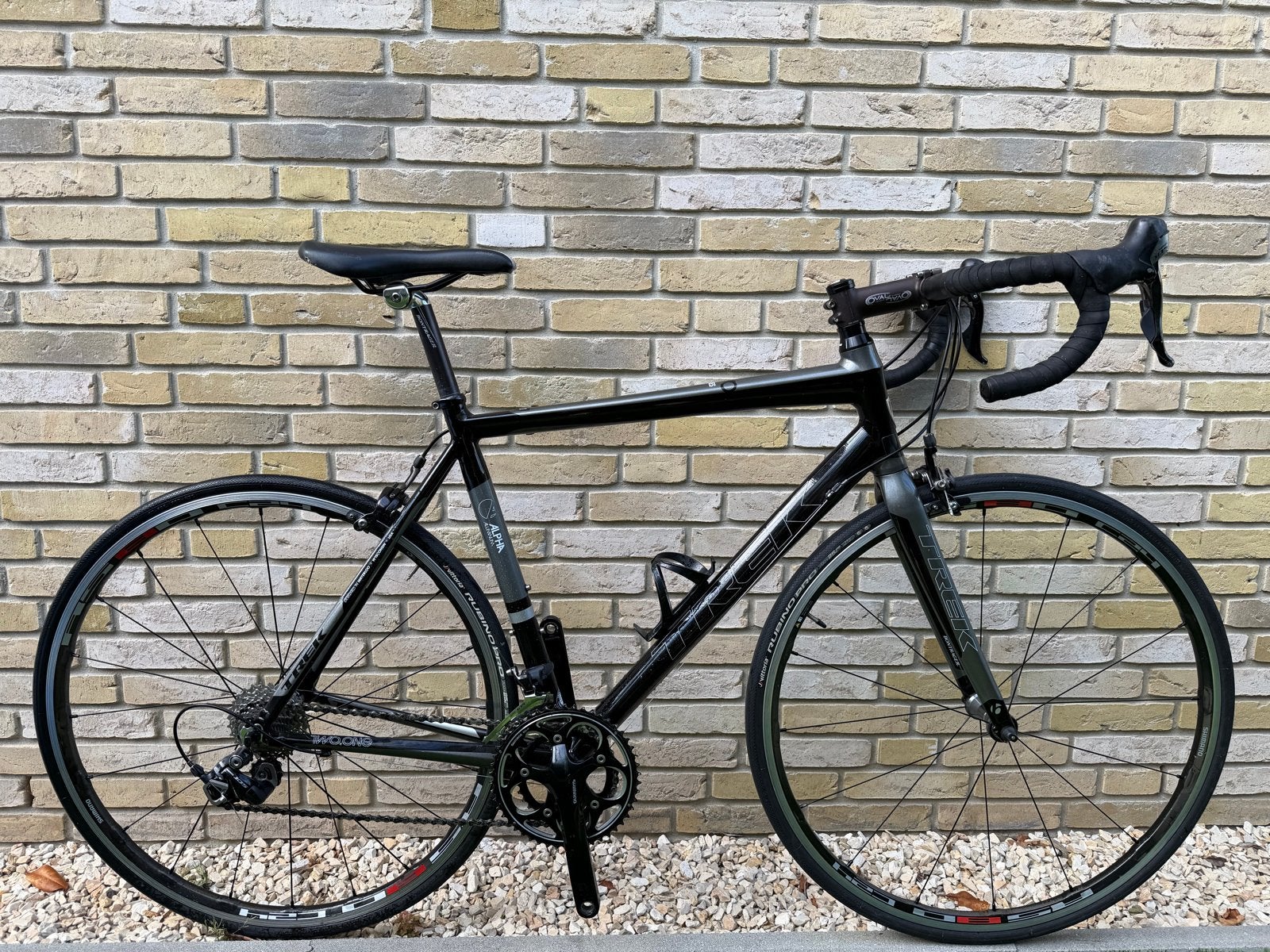 Trek Alpha 2.1 racefiets 53cm met carbon wielen, Overige merken, 28 inch, Gebruikt, Velgrem