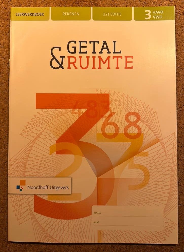 Getal & Ruimte Leerwerkboek Rekenen 3 HAVO/VWO 12e editie, Boeken, Schoolboeken, Ophalen, Wiskunde A, Nieuw, Noordhoff Uitgevers