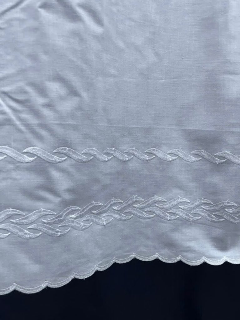 2,3 meter wit effen valletje 34cm hoog, 34 cm, Wit, Nieuw, Ophalen of Verzenden