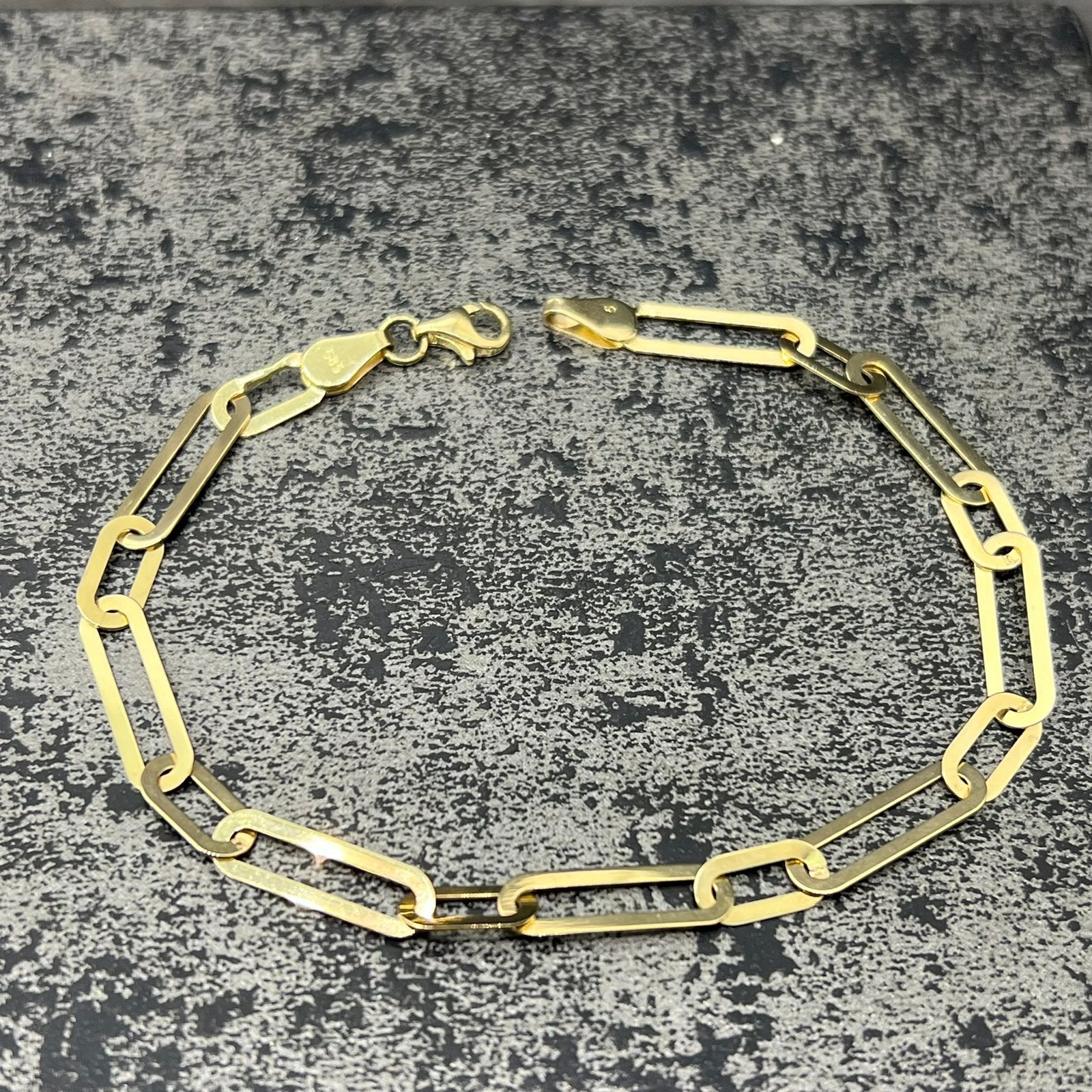 14k gouden armband prachtig schakel peperclip, Ophalen of Verzenden, Zo goed als nieuw