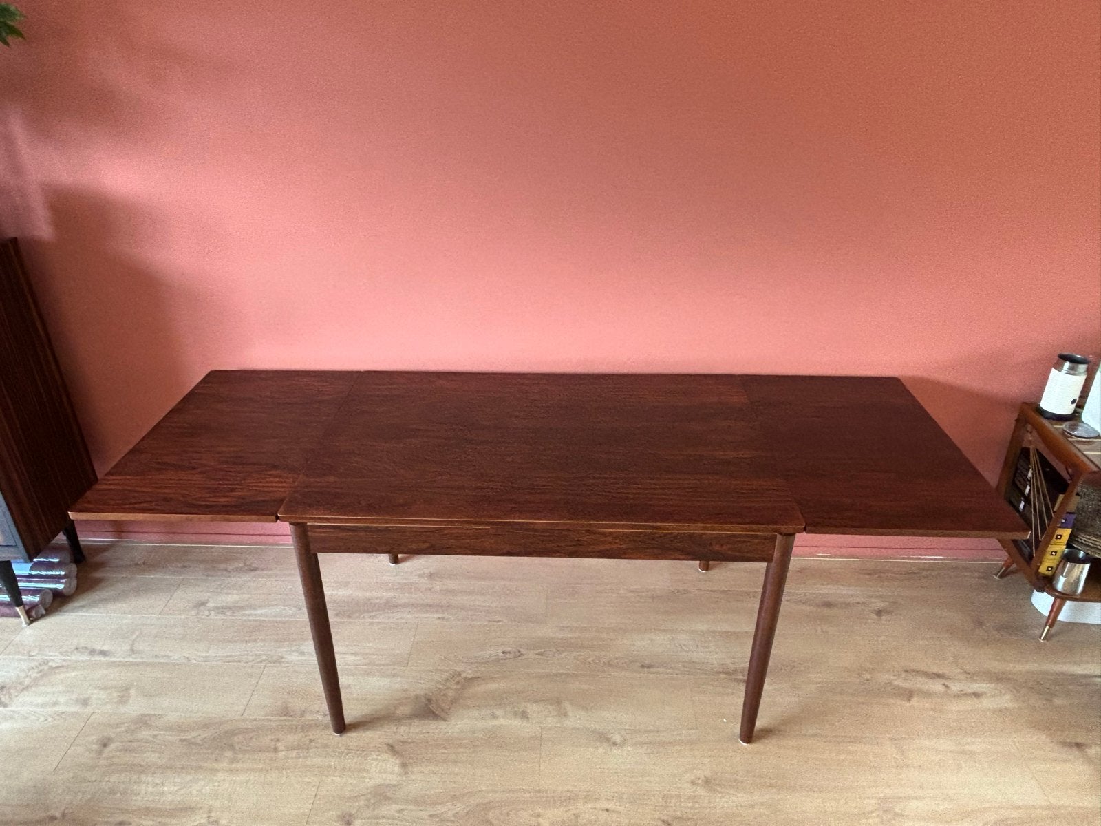 Vintage uitschuifbare eettafel - Scandinavische stijl, Ophalen of Verzenden