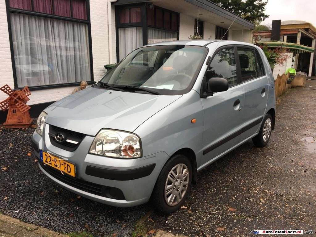 Hyundia atos VERKOCHT, Stof, Zwart, 4 cilinders, Origineel Nederlands
