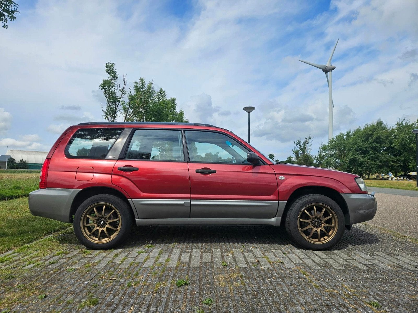 Subaru Forester 2.0 92KW 2003 Rood, Auto's, Subaru, 1994 cc, 125 pk, 4 cilinders, 715 kg