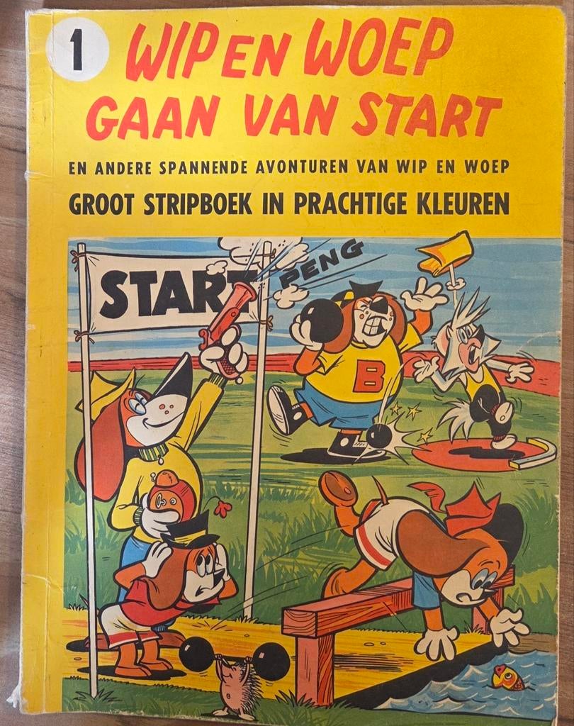 Wip en Woep stripboek 1973, Boeken, Stripboeken, Eén stripboek, Ophalen of Verzenden, Gelezen