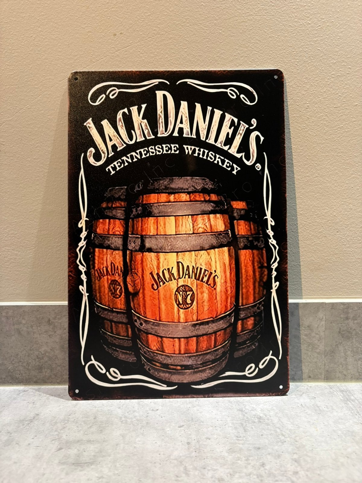 Mancave Bar Café Wanddecoratie metalen bordje Jack Daniel’s, Ophalen of Verzenden, Zo goed als nieuw, Reclamebord
