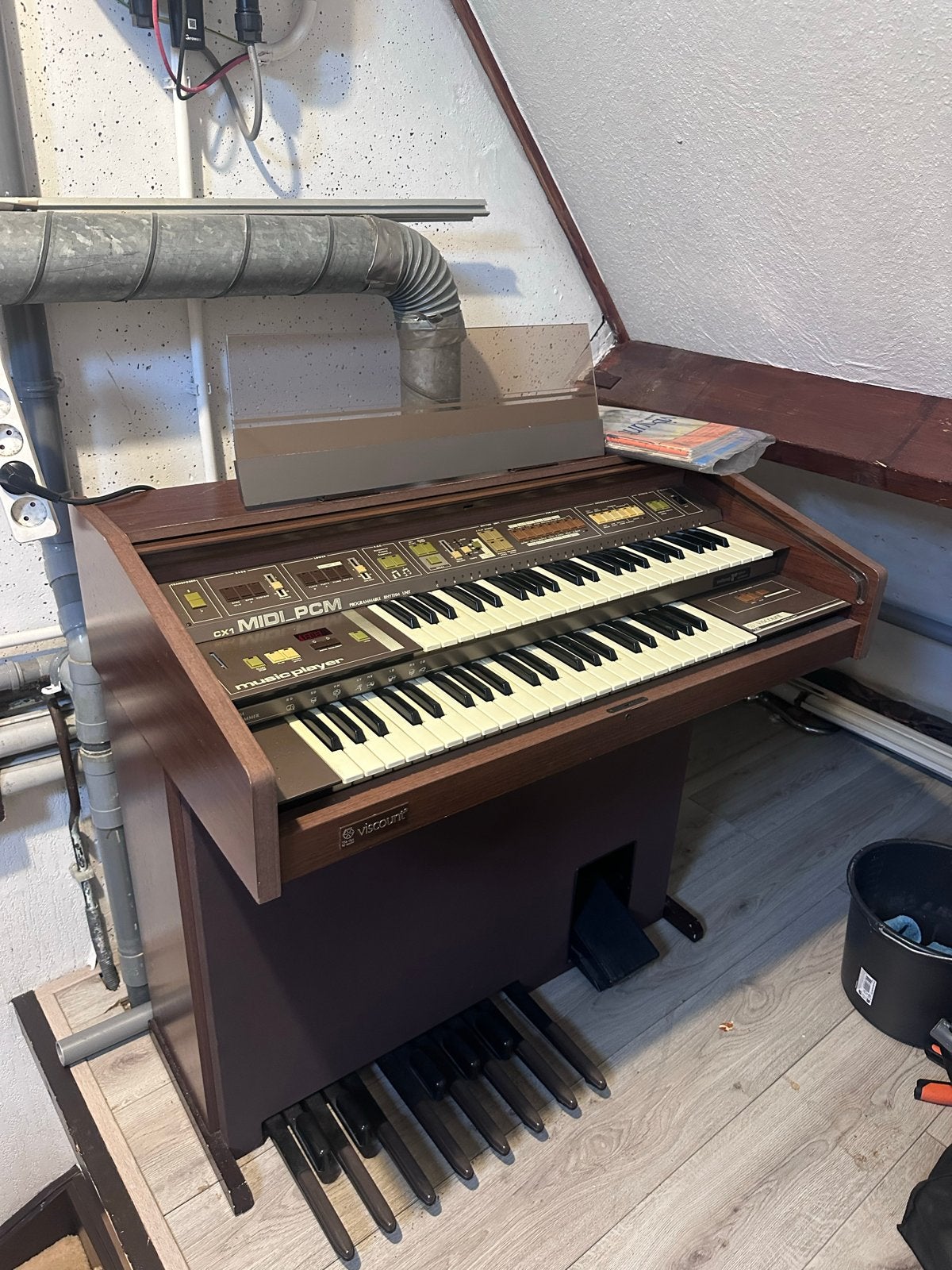 Viscount CK1 MIDI PCM Orgel met 2 klavieren en pedalen, Ophalen, Gebruikt, 2 klavieren, Orgel
