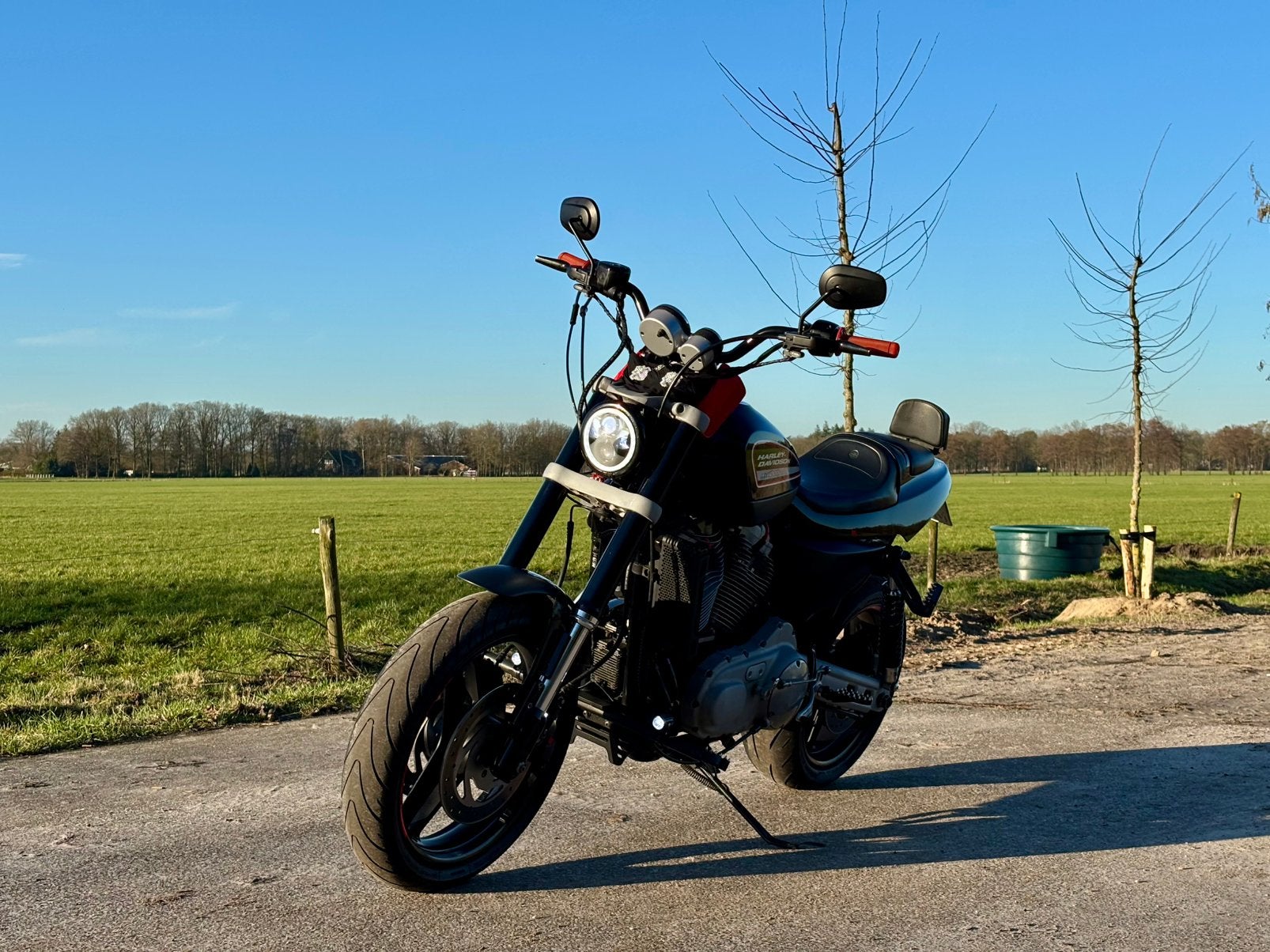 Nette verzorgde clubstyle Harley Davidson XR1200 Sportster, Sportuitlaat, 2 cilinders, Occasion, Motorrijbewijs A