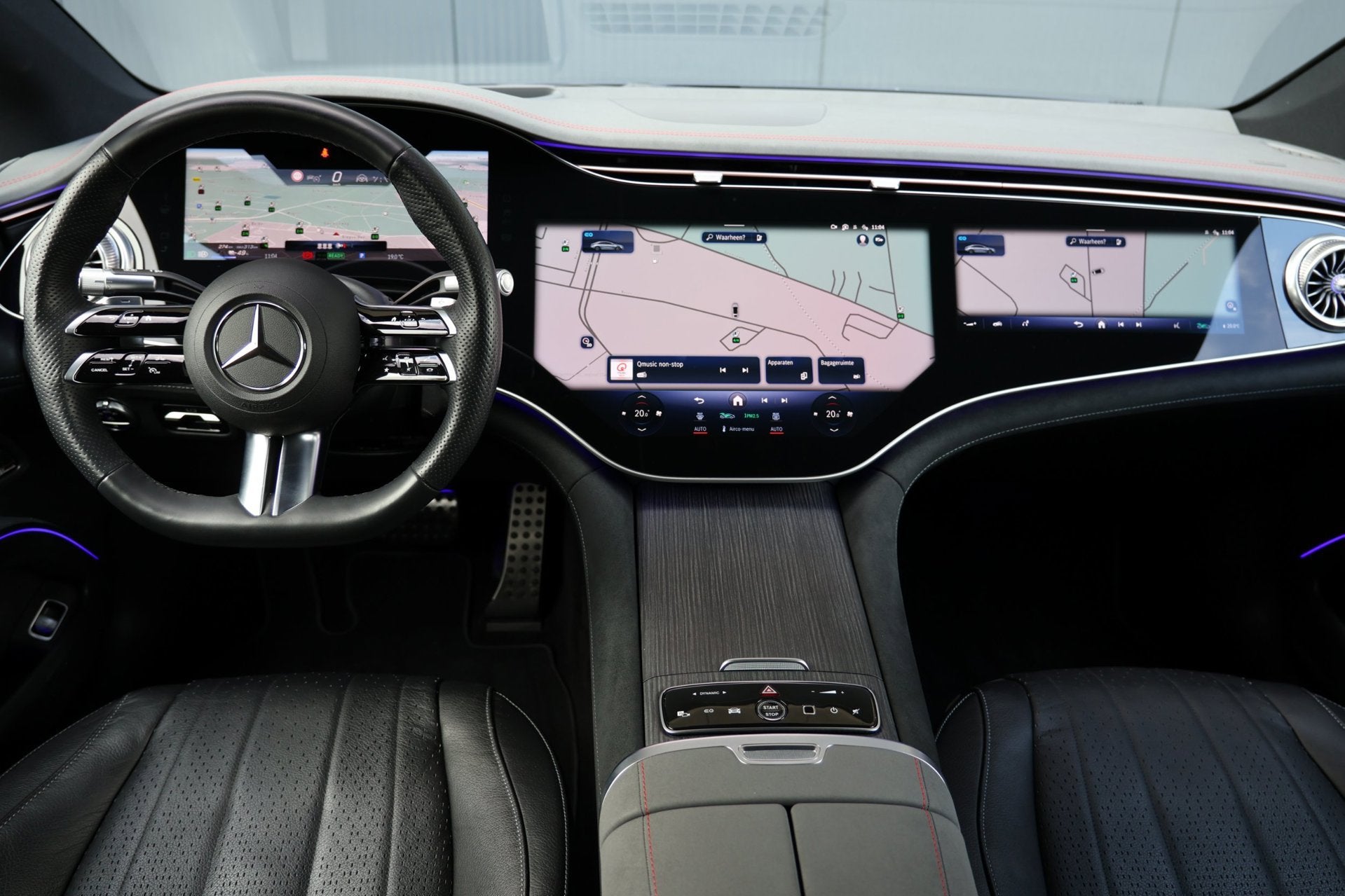 Mercedes-Benz EQS 450 4MATIC AMG Line 108 kWh | hyperscreen, Auto's, Automaat, Gebruikt, 360 pk, Vierwielaandrijving