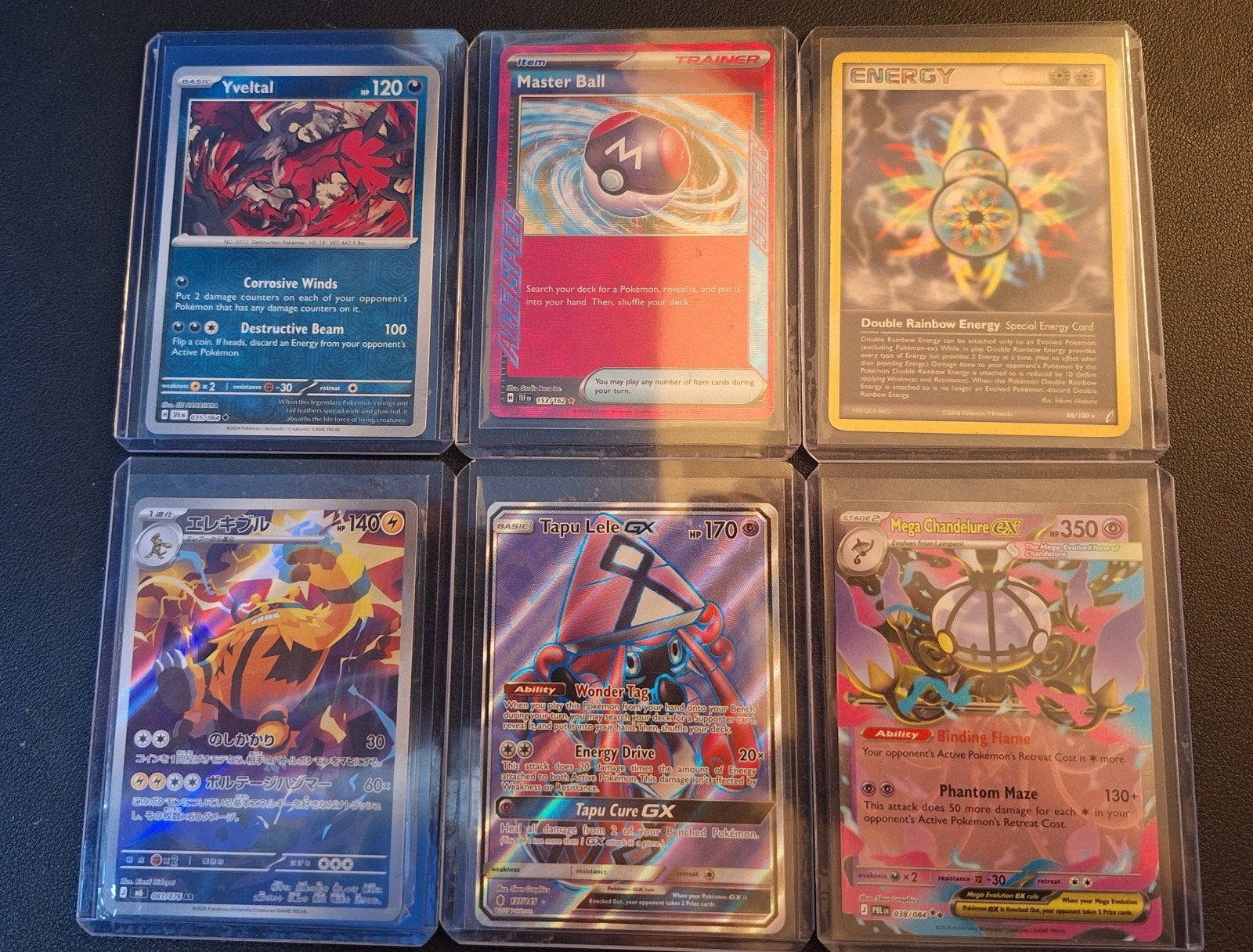 Pokémon kaarten  Yveltal, Master Ball, Tapu Lele GX, Ophalen of Verzenden, Gebruikt, Meerdere kaarten