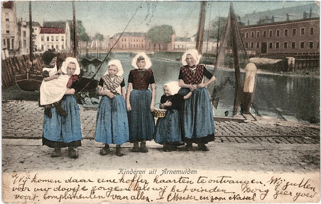 804634 Vlissingen Kinderen uit Arnemuiden jr 00-20 Gelopen, Verzamelen, Ophalen of Verzenden, Voor 1920, Gelopen, Zeeland