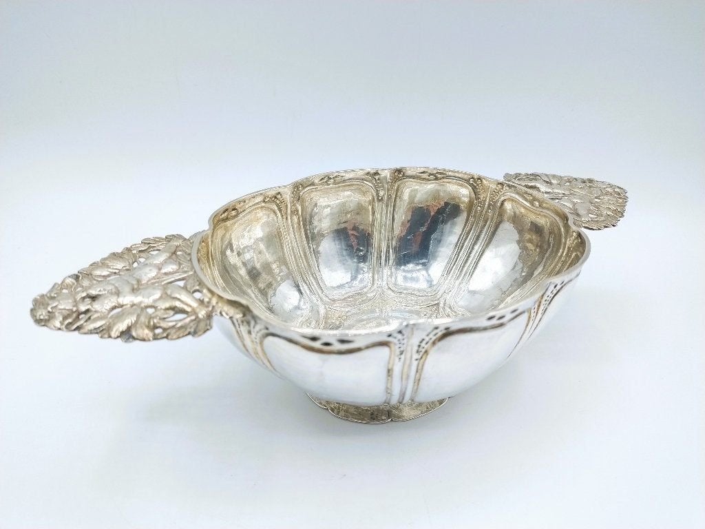 Zilveren brandewijnkom, A.P. Altena, Franeker, 1714, Verzenden, Zilver