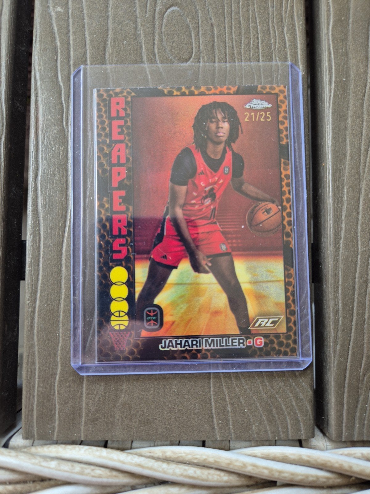JAHARI MILLER OTE Topps Chrome Reapers Basketbalkaart, Verzamelen, Ophalen of Verzenden