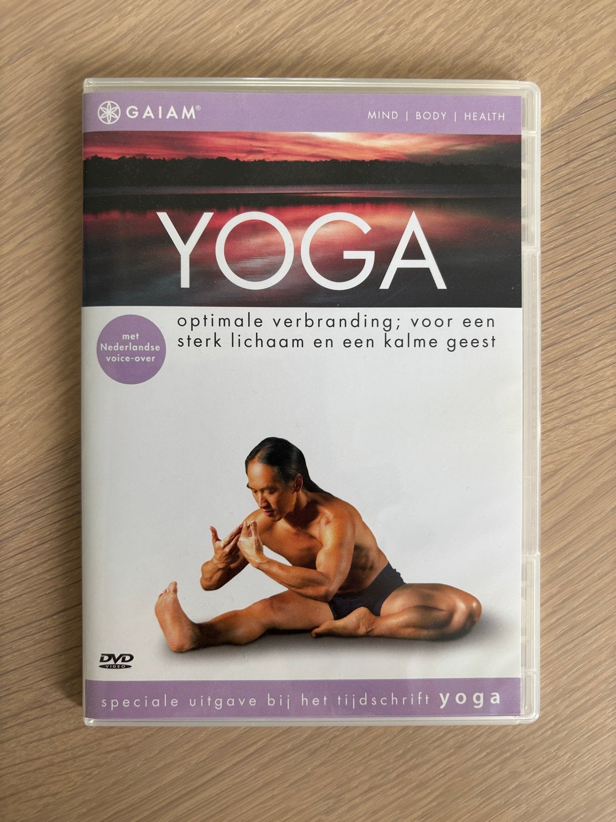 Gaiam Yoga DVD met Rodney Yee - Optimale Verbranding, Alle leeftijden, Ophalen, Gebruikt