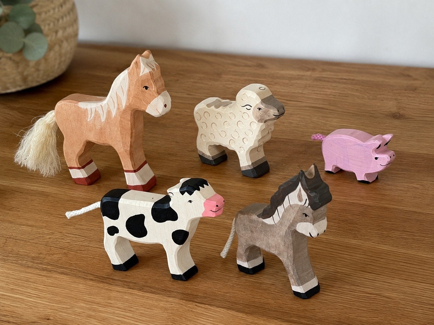 Holztiger - Boerderijdieren - Set 5 stuks - Nieuw, Ophalen of Verzenden, Nieuw, Overige typen