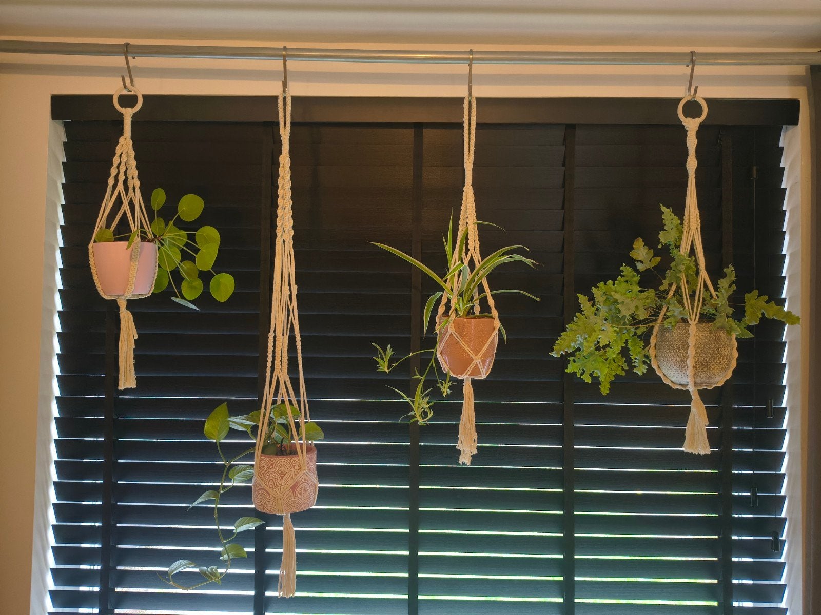 Macramé Plantenhangers (excl. plant, pot, haak), Ophalen of Verzenden