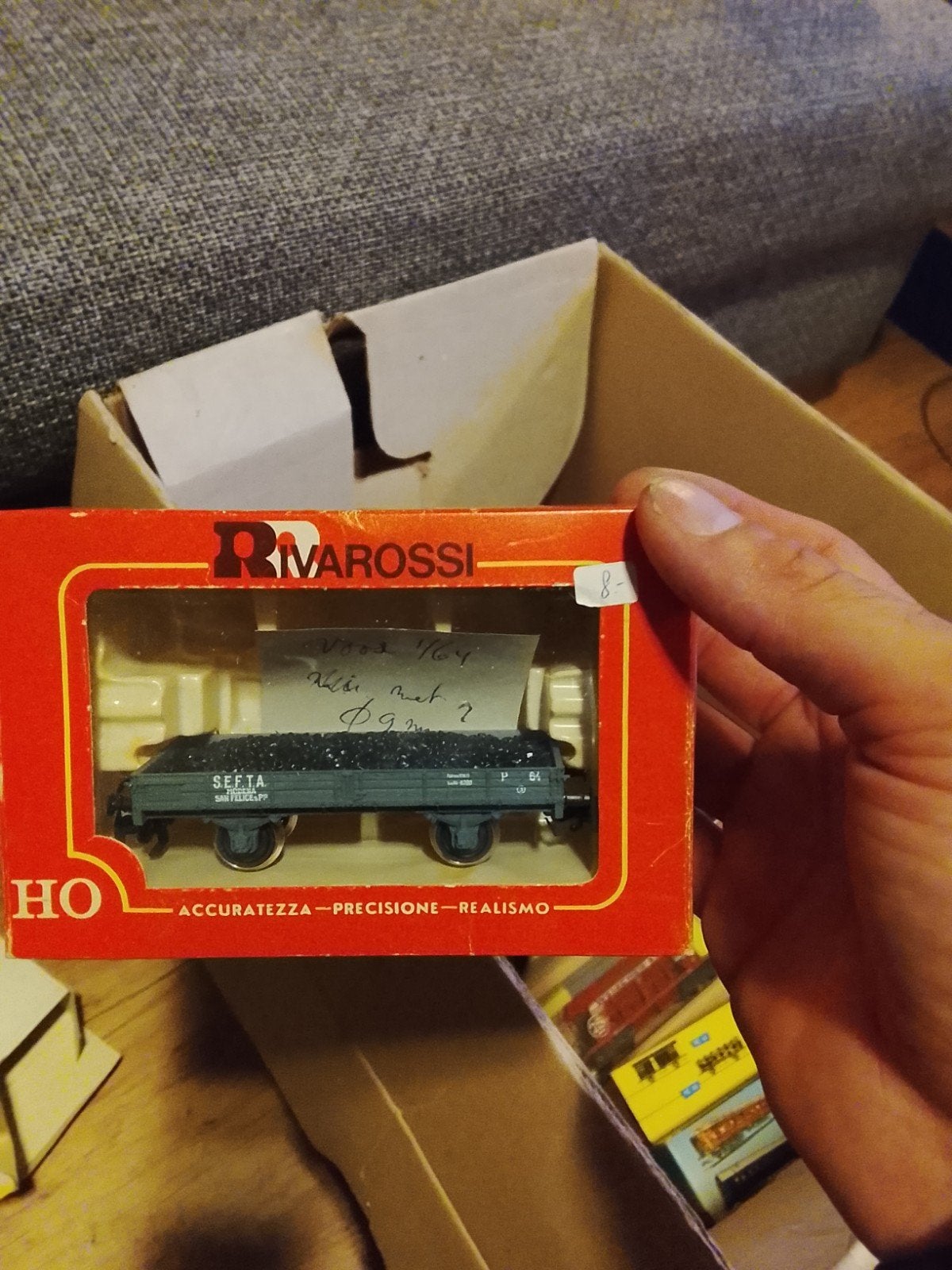 Rivarossi HO Carro Aperto Tipo 'P' met Lading (2039), Ophalen of Verzenden, Gebruikt, Gelijkstroom, Wagon