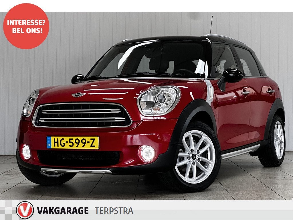 MINI Countryman 1.6 Cooper Pepper/ Zwarte Hemel/ 17''LMV/ Cl, Voorwielaandrijving, Gebruikt, Leder en Stof, 122 pk