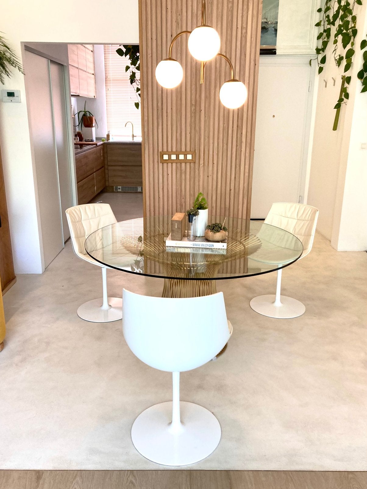 MDF Italia Flow chair leder, Leer, Drie, Wit, Nieuw