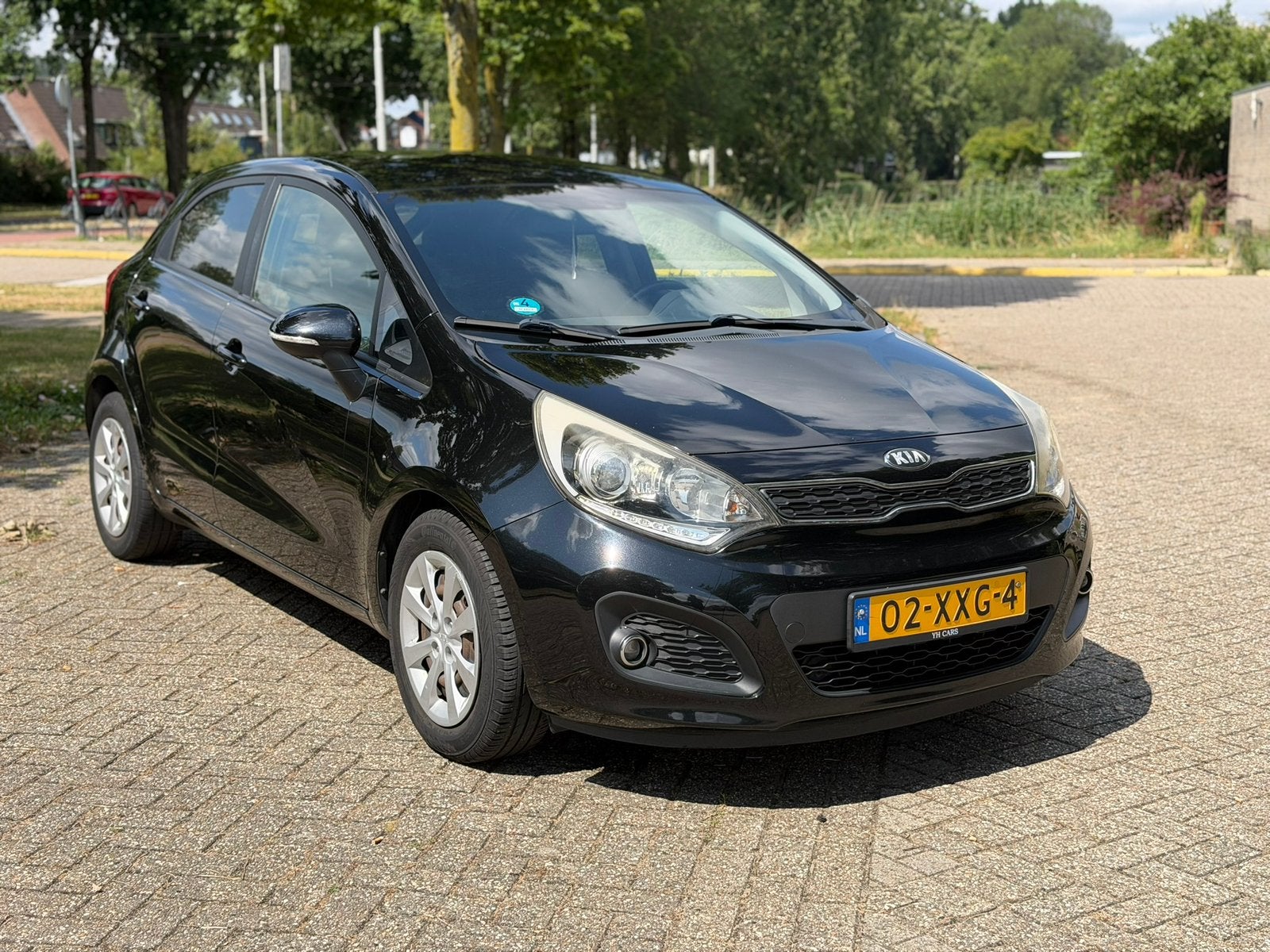 Kia Rio 1.2 I Cvvt Plus Pack 5DRS NAP new Apk Cruise Led, 40 €/maand, Zwart, 4 cilinders, Zwart