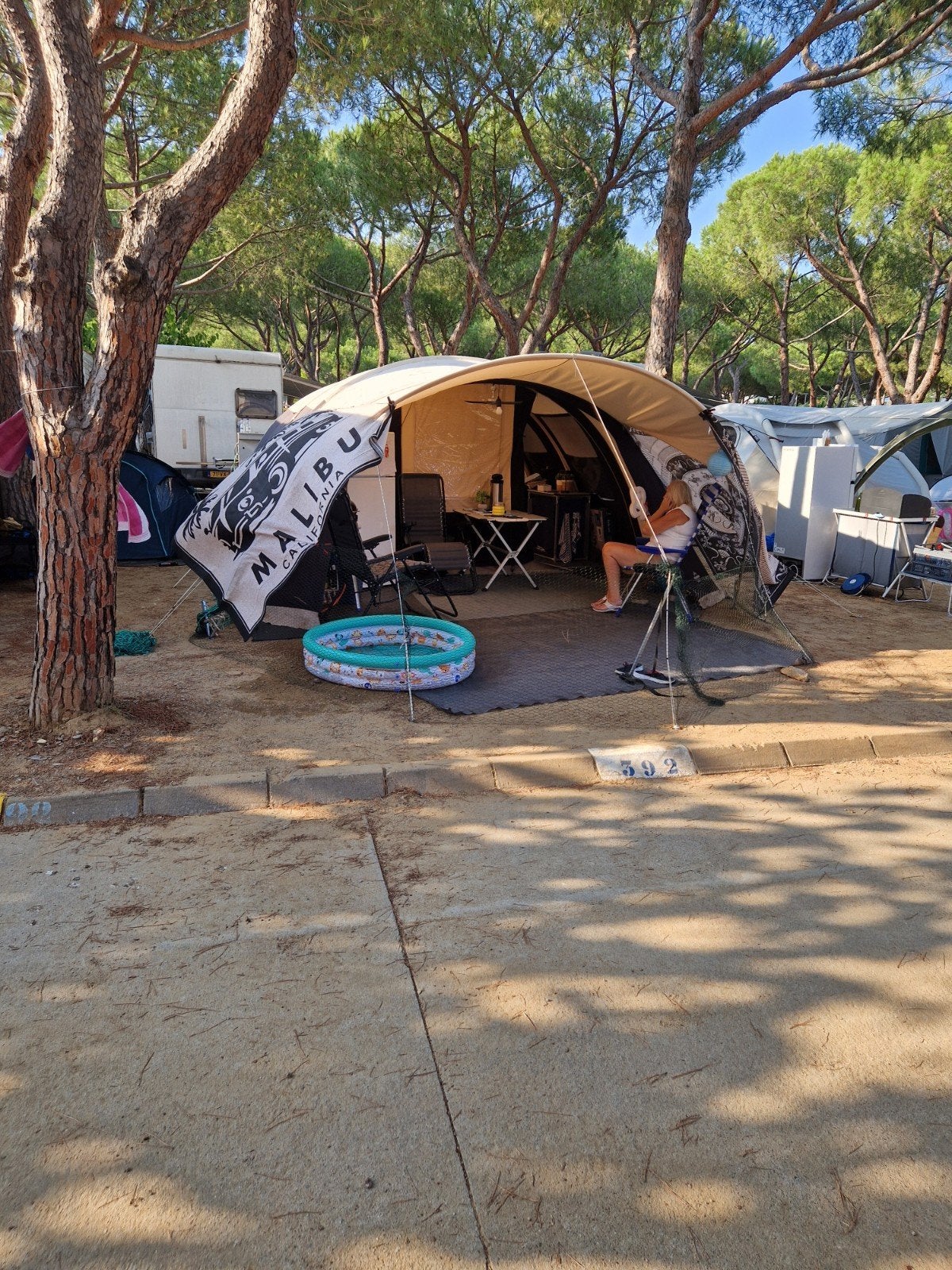 Grote tunneltent voor 6 personen., Caravans en Kamperen, Tenten, Ophalen, Tot en met 6