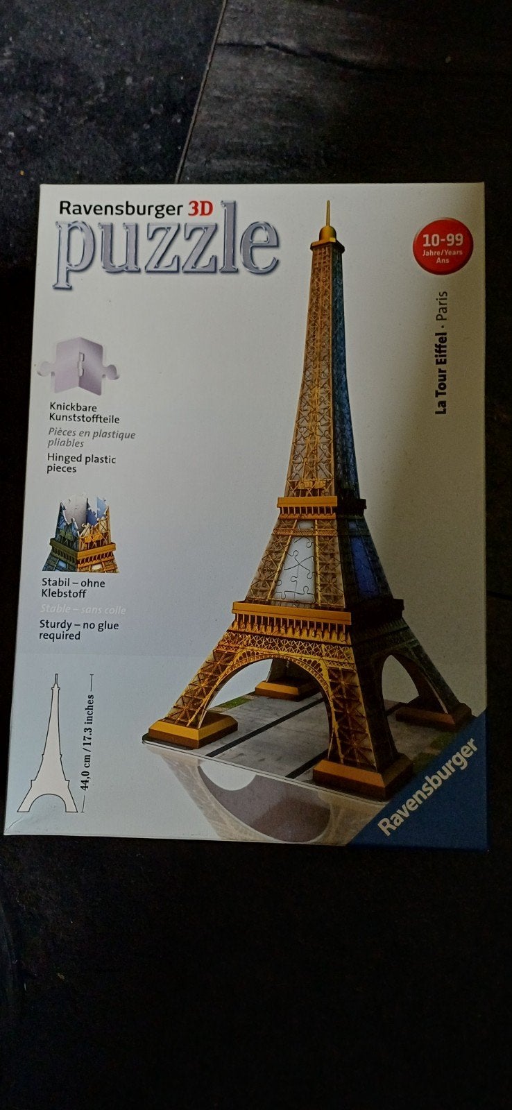 Eiffel toren 3 D puzzel(Ravensburger), Ophalen of Verzenden, 500 t/m 1500 stukjes, Zo goed als nieuw