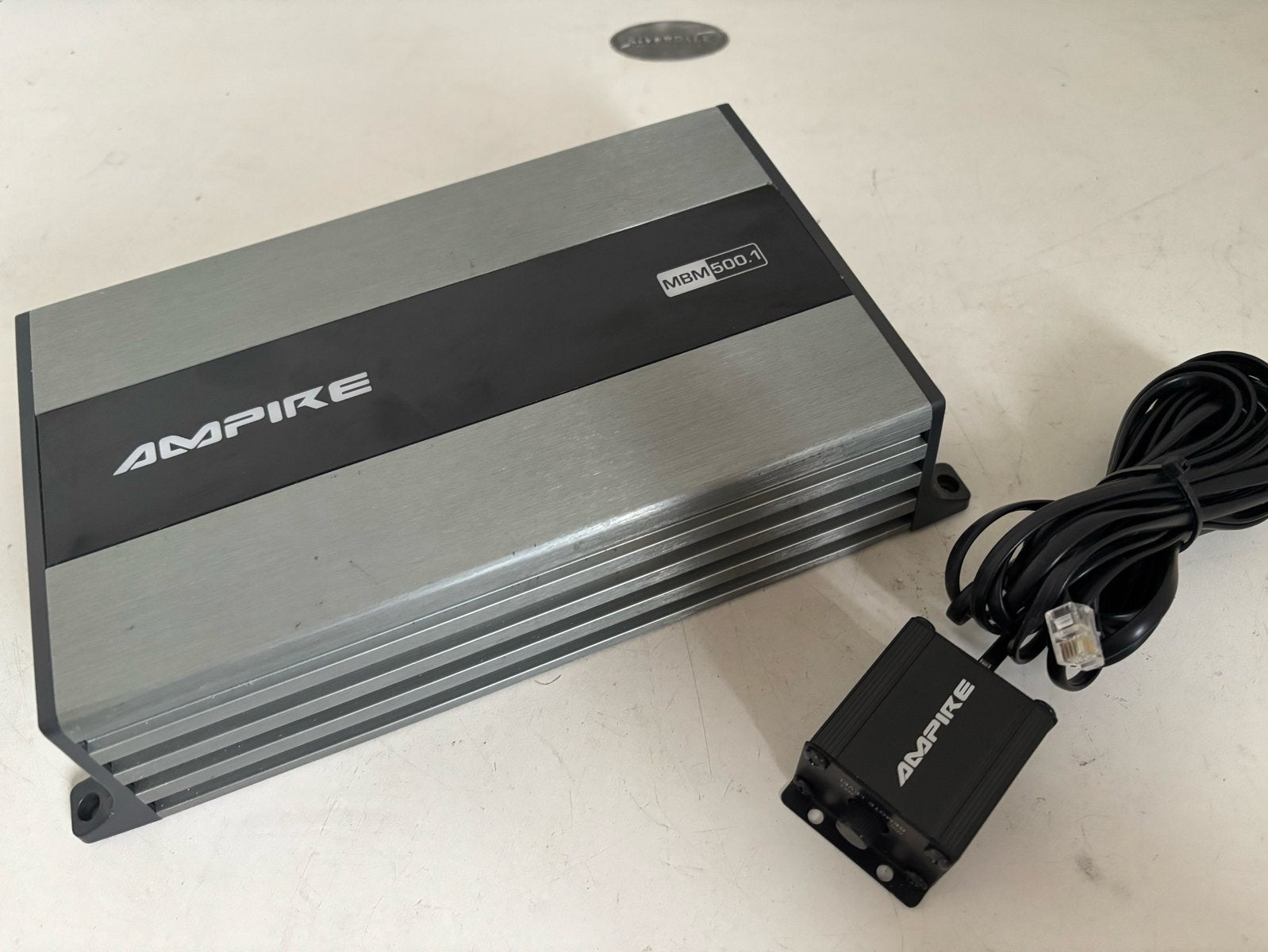 Ampire MBM500.1 Monoblock Versterker met Afstandsbediening, Ophalen of Verzenden, Zo goed als nieuw