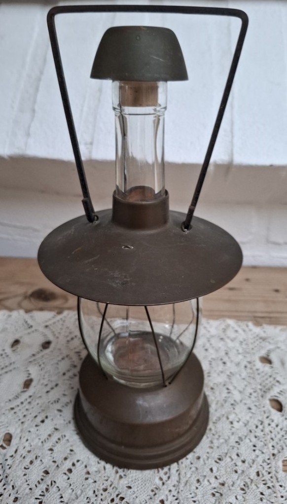 Vintage Zwitsers Reuger muziekdoosje, fles lantaarn, Antiek en Kunst, Ophalen of Verzenden