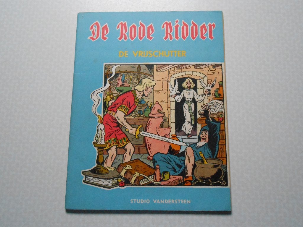 Rode ridder 5 De vrijschutter 1960 1 ste druk., Boeken, Gelezen, Willy Vandersteen, Eén stripboek, Ophalen of Verzenden
