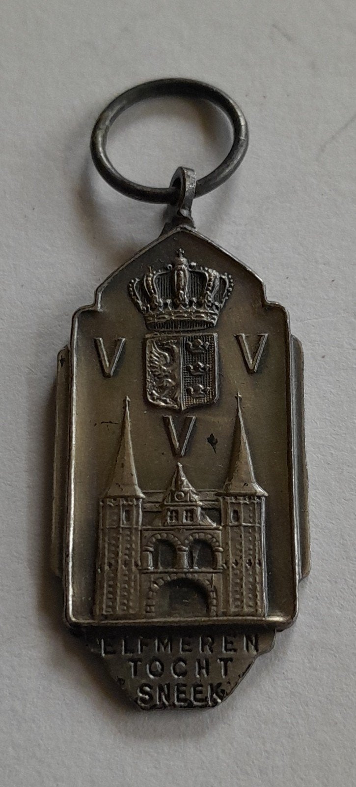 Medaille schaatsen Elfmerentocht 19-01-1963, Postzegels en Munten, Ophalen of Verzenden, Overige materialen, Nederland