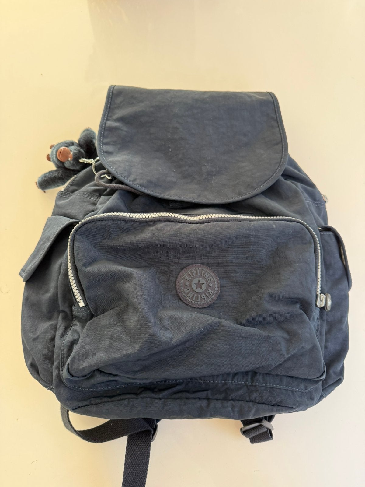 Kipling blauwe rugzak zgan, Ophalen of Verzenden, Zo goed als nieuw, Kipling, 30 tot 45 cm